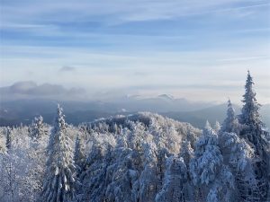 Bieszczady – Wieża widokowa na Korbani